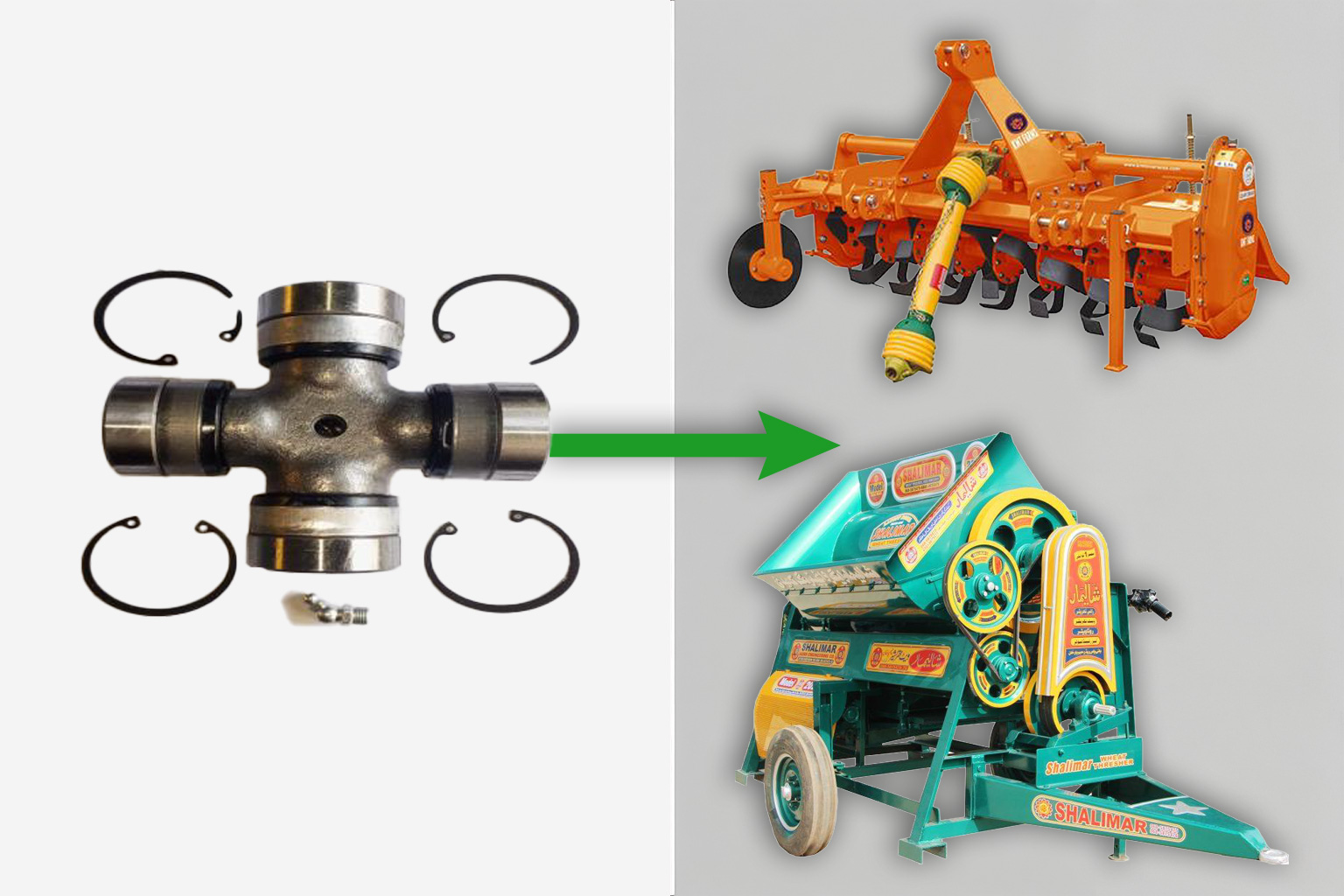 Rotavator Cross Joint 50x135 MM - High-Quality Agricultural Machinery Part